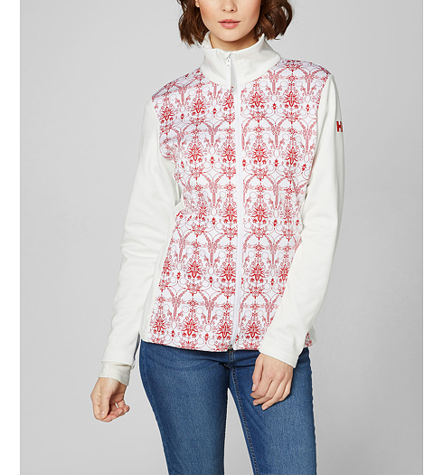 Dámská mikina HELLY HANSEN W GRAPHIC FLEECE 005 white - Helly Hansen - 51799 005 W GRAPHIC FLEECE JACKET