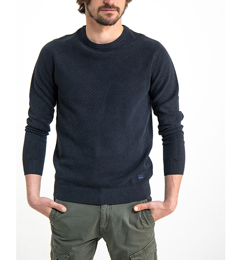 Pánský svetr GARCIA mens pullover 292 dark moon - GARCIA - I91041 292 mens pullover