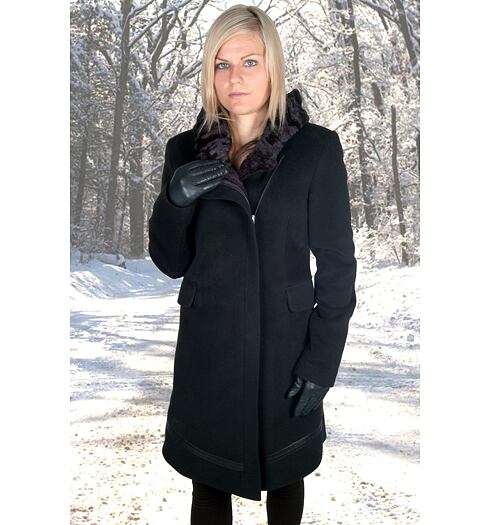 Dámský zimní kabát MARLENE ML ZDENKA černá - Marlene - ML ZDENKA black