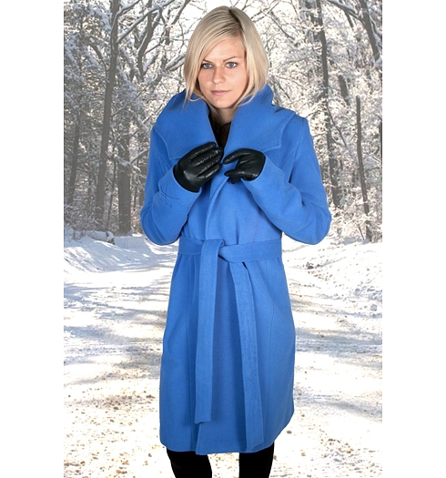 Dámský zimní kabát MARLENE ML HEDVIKA blue - Marlene - ML HEDVIKA blue