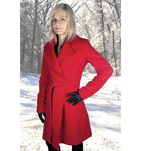 Dámský zimní kabát MARLENE ML SAŠA červená - Marlene - ML SAŠA red