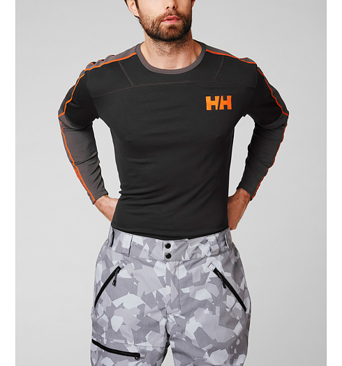 Pánské funkční triko HELLY HANSEN HH LIFA ACTIVE CREW 980 EBONY - Helly Hansen - 48308 980 HH LIFA ACTIVE CREW