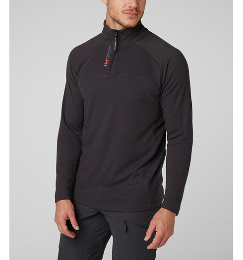 Pánské funkční triko HELLY HANSEN HP 1/2 ZIP PULLOVER 981 EBONY - Helly Hansen - 54213 981 HP 1/2 ZIP PULLOVER