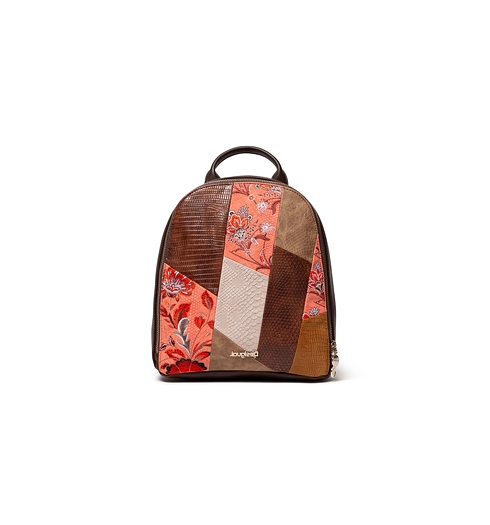 Dámský batůžek DESIGUAL BACK_JAPAN PATCH NAZCA MINI 6000 BROWN - DESIGUAL - 20SAKP24 6000 BACK_JAPAN PATCH NAZCA MIN