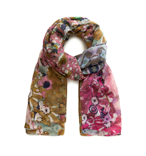 Dámský šátek DESIGUAL FOUL_KALEIDOSCOPE 4092 CAQUIS - DESIGUAL - 20SAWA03 4092 FOUL_KALEIDOSCOPE