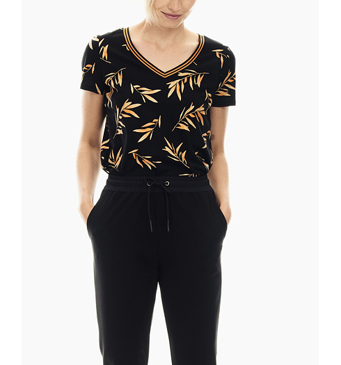 Dámské triko GARCIA ladies T-shirt ss 60 black - GARCIA - S00006 60 ladies T-shirt ss