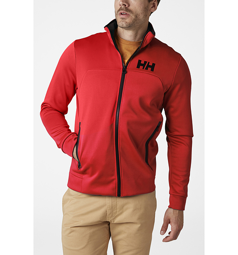 Pánská mikina HELLY HANSEN HP FLEECE JACKET 222 ALERT RED - Helly Hansen - 34043 222 HP FLEECE JACKET