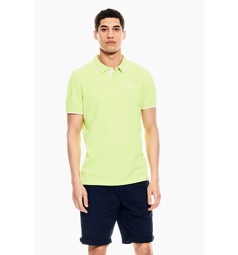 Pánské polo GARCIA mens polo ss 2682 bright yellow - GARCIA - Q01085 2682 mens polo ss