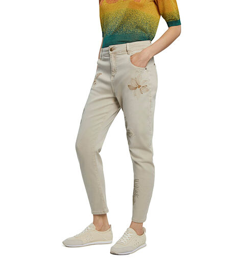 Dámské kalhoty DESIGUAL KIM 5178 DENIM NATURE - DESIGUAL - 21SWPN02 5178 PANT_KIM