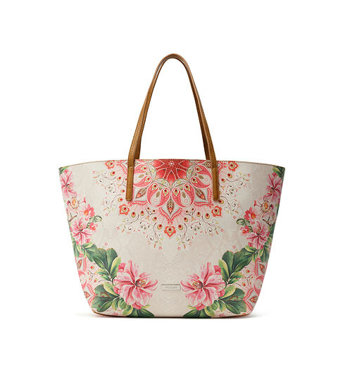 Dámská kabelka DESIGUAL FLOWER VALKYRIA SICILIA REV 3049 PINK - DESIGUAL - 21SAXPC9 3049 BOLS_FLOWER VALKYRIA SICIL