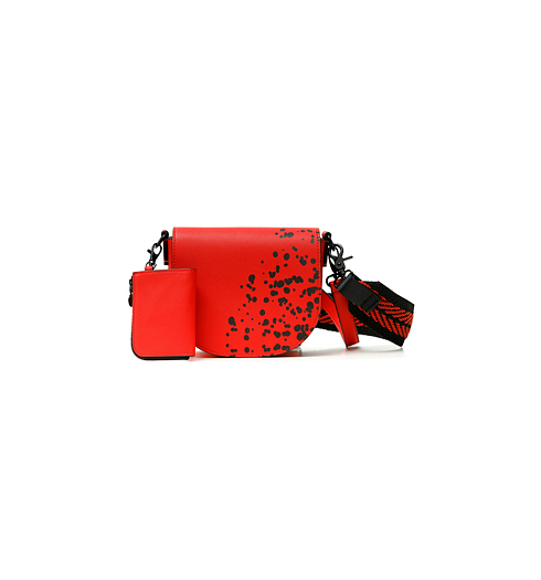Dámská kabelka DESIGUAL WILD SPLATT 3000 CARMIN - DESIGUAL - 21SAXP57 3000 BOLS_WILD SPLATT_KRABI