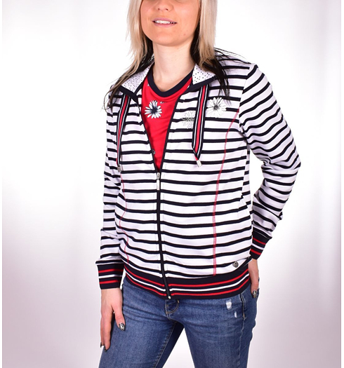 Dámská mikina HAJO D Sweatjacke 609 marine - HAJO - 18769 609 D Sweatjacke