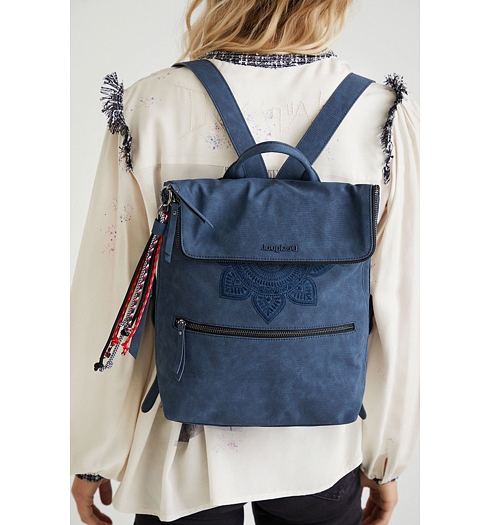 Dámský batůžek DESIGUAL AQUILES NERANO 5000 NAVY - DESIGUAL - 21WAKP21 5000 BACK_AQUILES NERANO