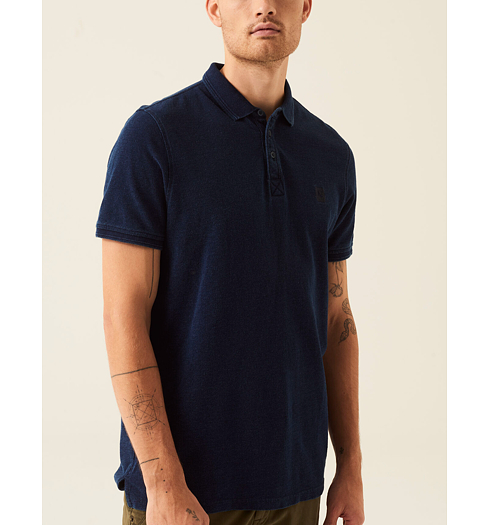 Pánské polo GARCIA Z1150 1050 mens polo 1050-indigo - GARCIA - Z1150 1050 mens polo
