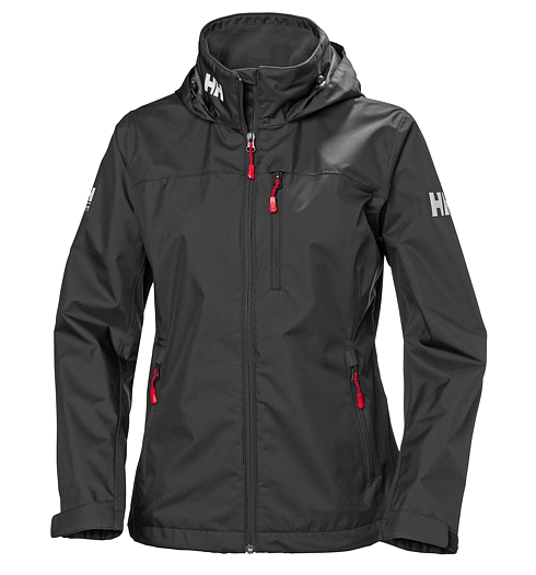 Dámská jachtařská bunda HELLY HANSEN W CREW HOODED JACKET 992 black - Helly Hansen - 33899 992 W CREW HOODED JACKET