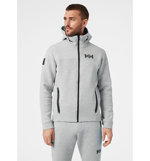 Pánská mikina HELLY HANSEN HP OCEAN FZ JACKET 949 GREY MELANGE - Helly Hansen - 30209 949 HP OCEAN FZ JACKET