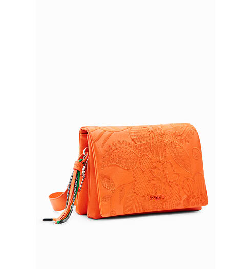 Dámská kabelka DESIGUAL ALPHA DORTMUND FLAP 7002 ORANGE - DESIGUAL - 23SAXP95 7002 BAG ALPHA DORTMUND FLAP