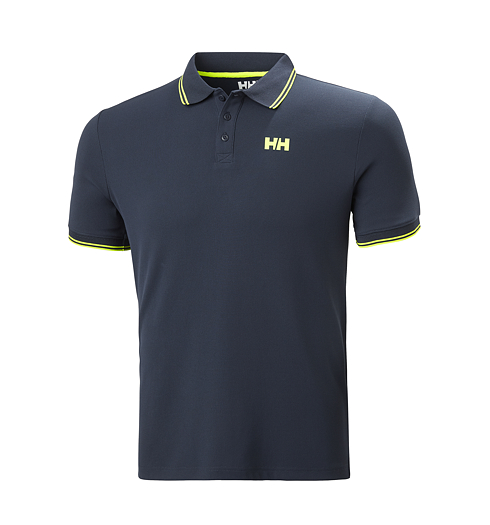 Pánská polokošile HELLY HANSEN KOS POLO 598 NAVY - LIME STRIPE - Helly Hansen - 34068 598 KOS POLO