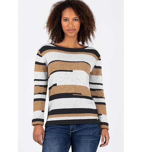 Dámský svetr TIMEZONE Boatneck Pullover Multi 0173 - Timezone - 18-10204-50-9141 0173 Boatneck Pullover