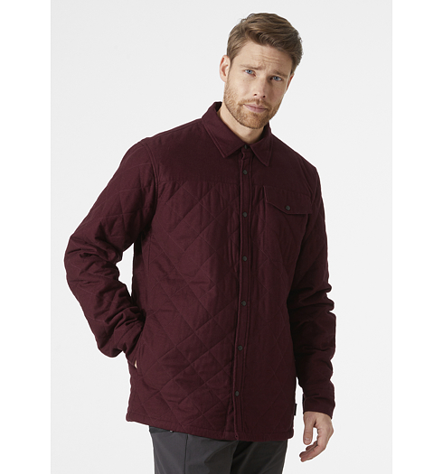 Sportovní košile HELLY HANSEN ISFJORD INSULATED SHACKET 658 HICKORY - Helly Hansen - 63255 658 ISFJORD INSULATED SHACKET
