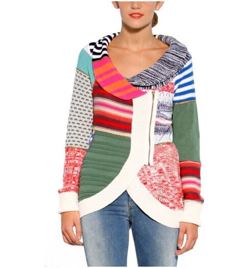 Dámský svetr DESIGUAL 31J2129 1015 JERS_PRUIT SLEVA 30 1015 - DESIGUAL - 31J2129 1015 JERS_PRUIT SLEVA 30