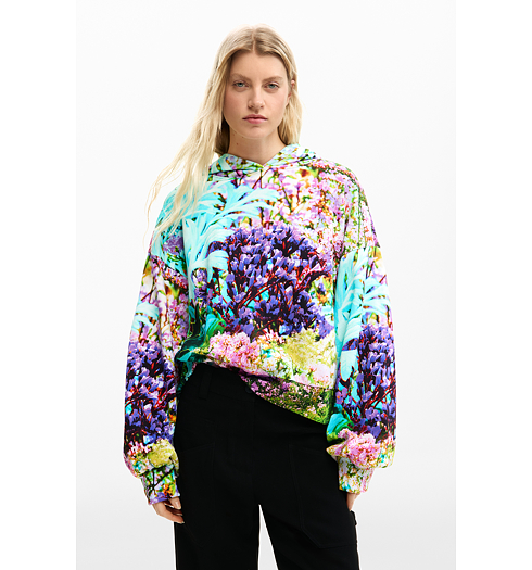Dámská mikina DESIGUAL OLIVER Multicolor - DESIGUAL - 26SWSK10 2000 SWEAT OLIVER