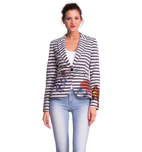 Dámská bunda DESIGUAL CHAQ_LUNITA 5040 MIDNIGHT - DESIGUAL - 51E29G8 5040 CHAQ_LUNITA