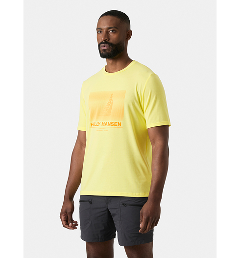 Pánské triko HELLY HANSEN HP RACE GRAPHIC T-SHIRT Žlutá - Helly Hansen - 34419 386 HP RACE GRAPHIC T-SHIRT