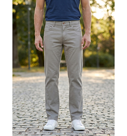 Pánské jeans HATTRIC Trou Béžová - HATTRIC - 688615 7344 06 Trou regular fit