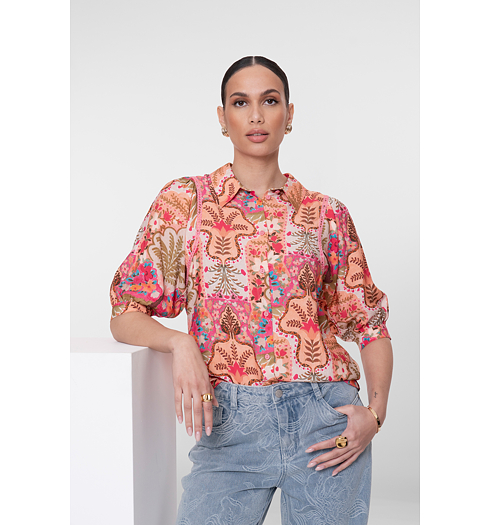 Dámská halenka Geisha blouse Růžová - Geisha - 63192-20 420 blouse