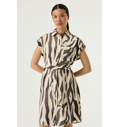 Dámské letní šaty GARCIA ladies dress Béžová - GARCIA - Q260088 2082 ladies dress