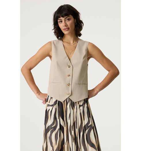 Dámská vesta GARCIA ladies jacket Béžová - GARCIA - Q260093 4135 ladies jacket