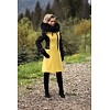 Dámský zimní kabát MARLENE ML SOFIA black yellow - Marlene - ML SOFIA 3 JACKET black yellow