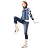 Dámské jeans DESIGUAL LYSIANE 5053 JEANS VAQUERO - DESIGUAL - 18SWDD24 5053 DENIM_LYSIANE