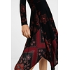 Dámské šaty DESIGUAL CHICAGO 3105 RED PERSIAN - DESIGUAL - 20WWVK56 3105 VEST_CHICAGO