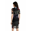 Dámské šaty DESIGUAL AMBER 2000 NEGRO - DESIGUAL - 21WWVK70 2000 VEST_AMBER