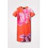 Dámské šaty DESIGUAL LUZ 7041 NARANJA FUERTE - DESIGUAL - 22SWVK60 7041 VEST_LUZ