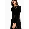Dámské šaty DESIGUAL GLORIA 2000 NEGRO - DESIGUAL - 22WWVK55 2000 VEST_GLORIA