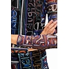 Dámské šaty DESIGUAL LETTERING 2000 BLACK - DESIGUAL - 23SWVK23 2000 VEST LETTERING