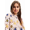 Dámský svetr DESIGUAL DAISIES - DESIGUAL - 23SWJF03 1001 JERS DAISIES