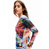 Dámská halenka DESIGUAL DANA 9019 MATERIAL FINISHES - DESIGUAL - 23SWQK27 9019 BODY DANA