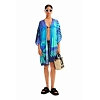 Dámské šaty DESIGUAL ARARA 5000 BLUE - DESIGUAL - 23SWMW28 5000 SWIM ARARA