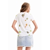 Dámské triko DESIGUAL MARGAPEPO 1001 WHITE - DESIGUAL - 23SWTKAJ 1001 TS MARGAPEPO