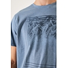 Pánské triko GARCIA mens T-shirt ss 4815 stone blue - GARCIA - D31201 4815 mens T-shirt ss