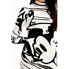 Dámské šaty DESIGUAL MICKITO A 1000 WHITE - DESIGUAL - 23WWVK65 1000 VEST MICKITO A