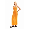 Dámské šaty DESIGUAL 24SWMF02 7002 SWIM_DRESS KENIA 7002 ORANGE