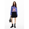 Dámský svetr DESIGUAL 24WWJF52 3115 JERS PENSEE LACROIX 3115 RED - DESIGUAL - 24WWJF52 3115 JERS PENSEE LACROIX