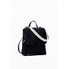 Dámský batůžek DESIGUAL 25WAKP19 2000 BACK SIERRA SUMY MINI STRAIGHT FLAP 2000 BLACK - DESIGUAL - 25WAKP19 2000 BACK SIERRA SUMY MINI STRAIGHT FLAP