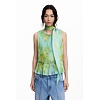 Dámský šátek DESIGUAL 25WAWA08 4077 FOU EFORTLESS DIAMOND 4077 GREEN - DESIGUAL - 25WAWA08 4077 FOU EFORTLESS DIAMOND