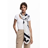 Dámský šátek DESIGUAL 25WAWA06 1025 FOU ARTY TRAZO 1025 WHITE - DESIGUAL - 25WAWA06 1025 FOU ARTY TRAZO